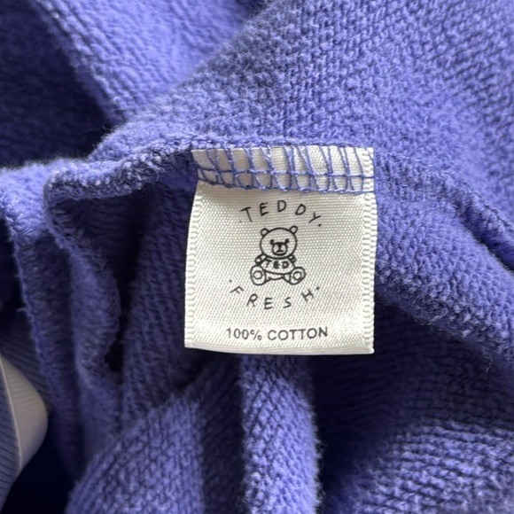 Teddy Fresh Color Block Hooded Sweatshirt Size 3XL - Picture 8 of 10